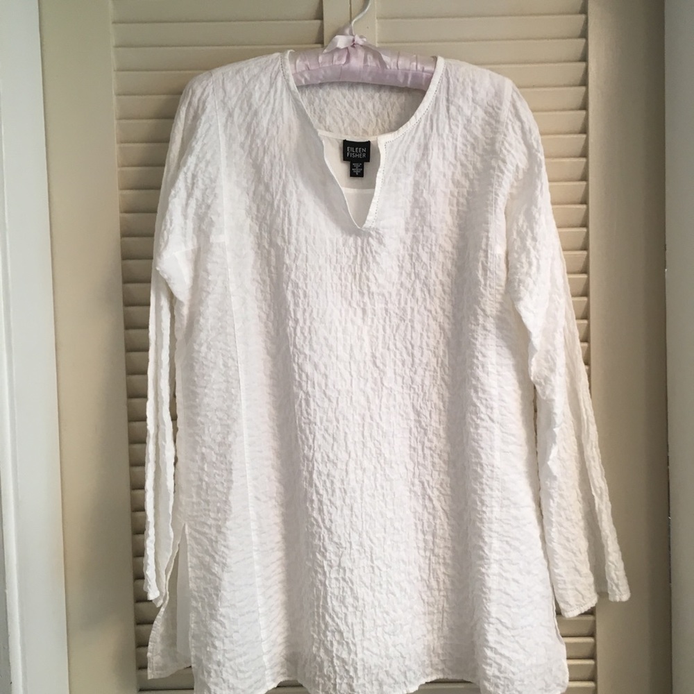 White cotton pullover top and tank